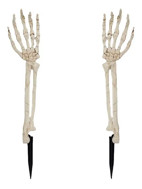 

Skeleton Lamp LED Skeleton Arm Stakes Hands Floor Lamp Garden Light Halloween Skeleton Stakes Lights Luminous Outdoor Decor For