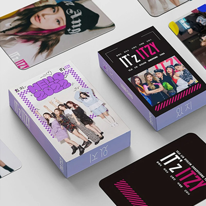 Tarjetas Kpop ITZY GOT7 chekmate LOMO, álbum de fotos de doble cara, colección de Fans, regalo, 30 unidades por juego