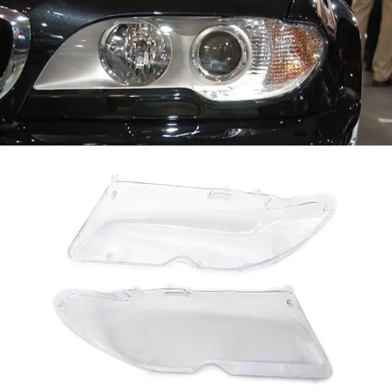 

Car Headlight Lenses Protective Shell Headlight Mask for BMW 3 Series E46 Coupe 03-06 Car Headlight Replacement Protective Shell