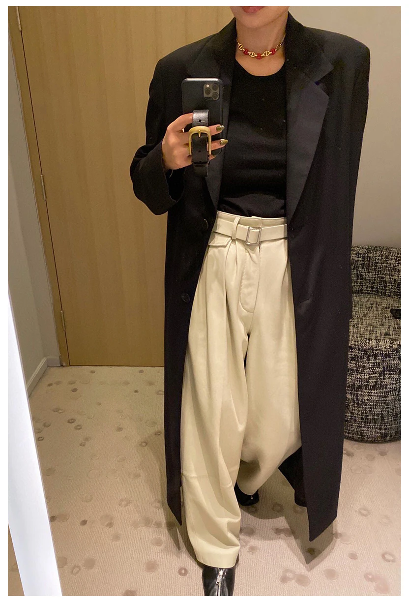 

Высококачественный пригородный шерстяной воротник с отворотом прямой трапециевидной формы с двумя пуговицами шерстяной длинный тренчкот выше колена