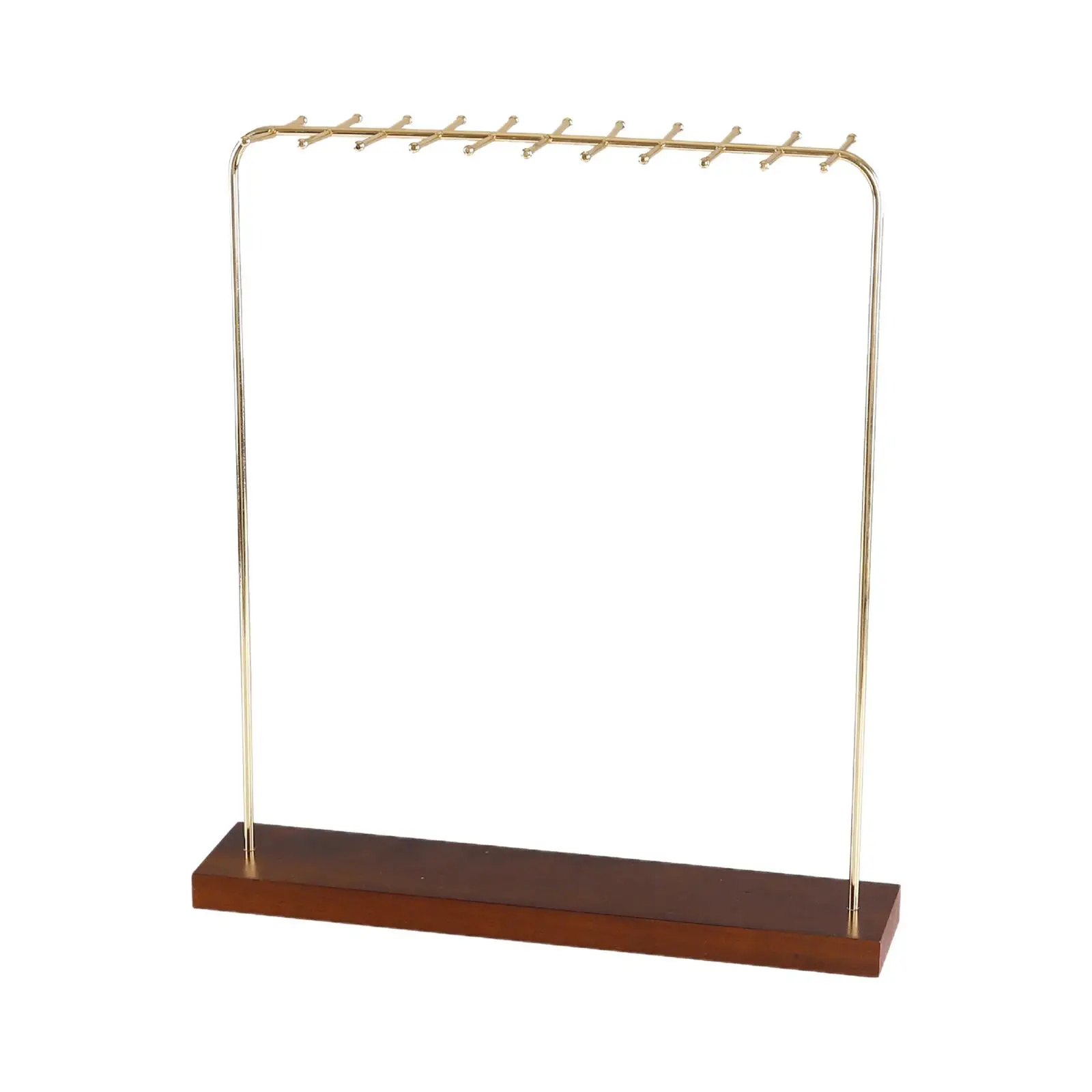 

Modern Jewelry Organizer Display Stand Rack with 22 Hooks Durable Tabletop for Pendants Necklace Bracelet Storage Rack Showcase