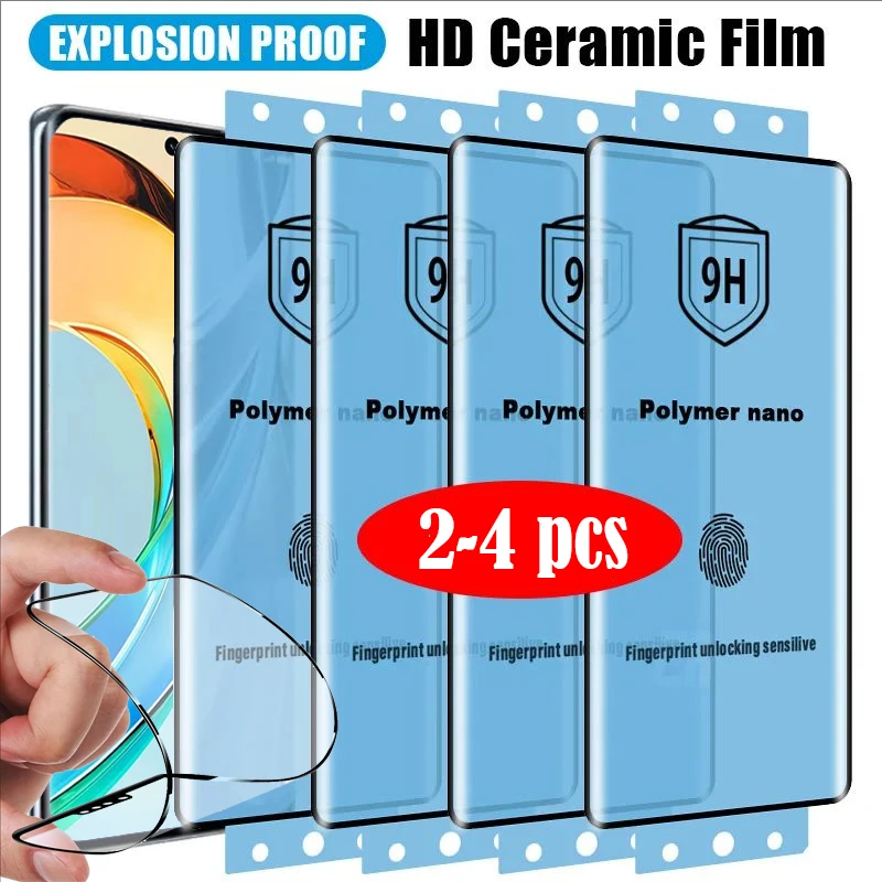 2-4 шт. Взрывозащищенная Гибкая мягкая керамическая пленка для Honor X9B X50 GT 80 60 70 Pro Plus