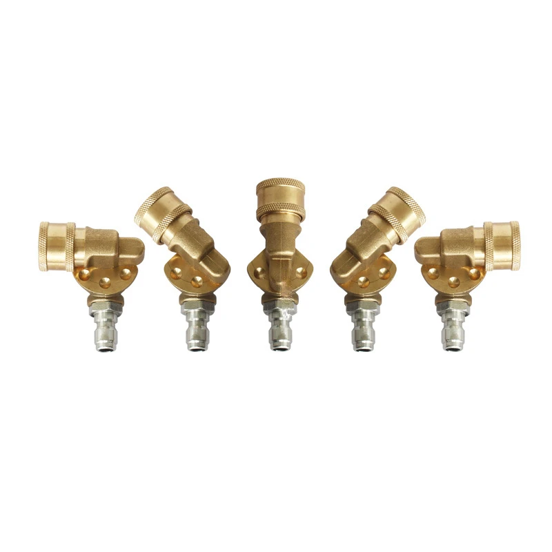 

For Pressure Washer Spray Nozzle Cleaning Hard To Reach Areas Quick Connecting 360 Degree Pivoting Coupler Cleaning Connector