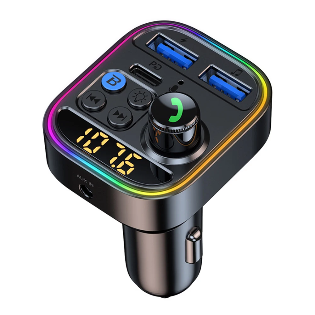 

FM-трансмиттер PD30W с поддержкой Bluetooth 5,3 и поддержкой быстрой зарядки