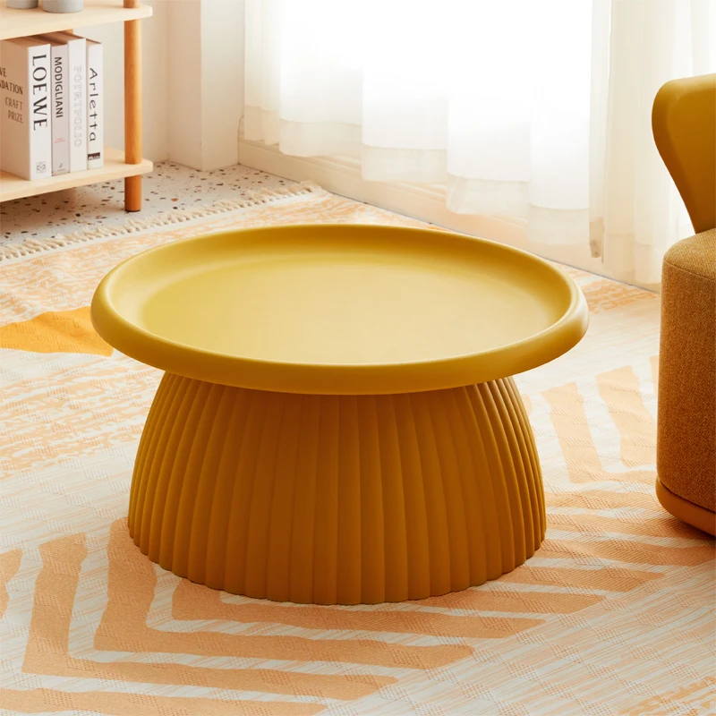 

Nordic Modern Plastic Makeup Coffee Tables Living Room Small Round Coffee Tables Balcony Stolik Kawowy Household Items WZ50CT