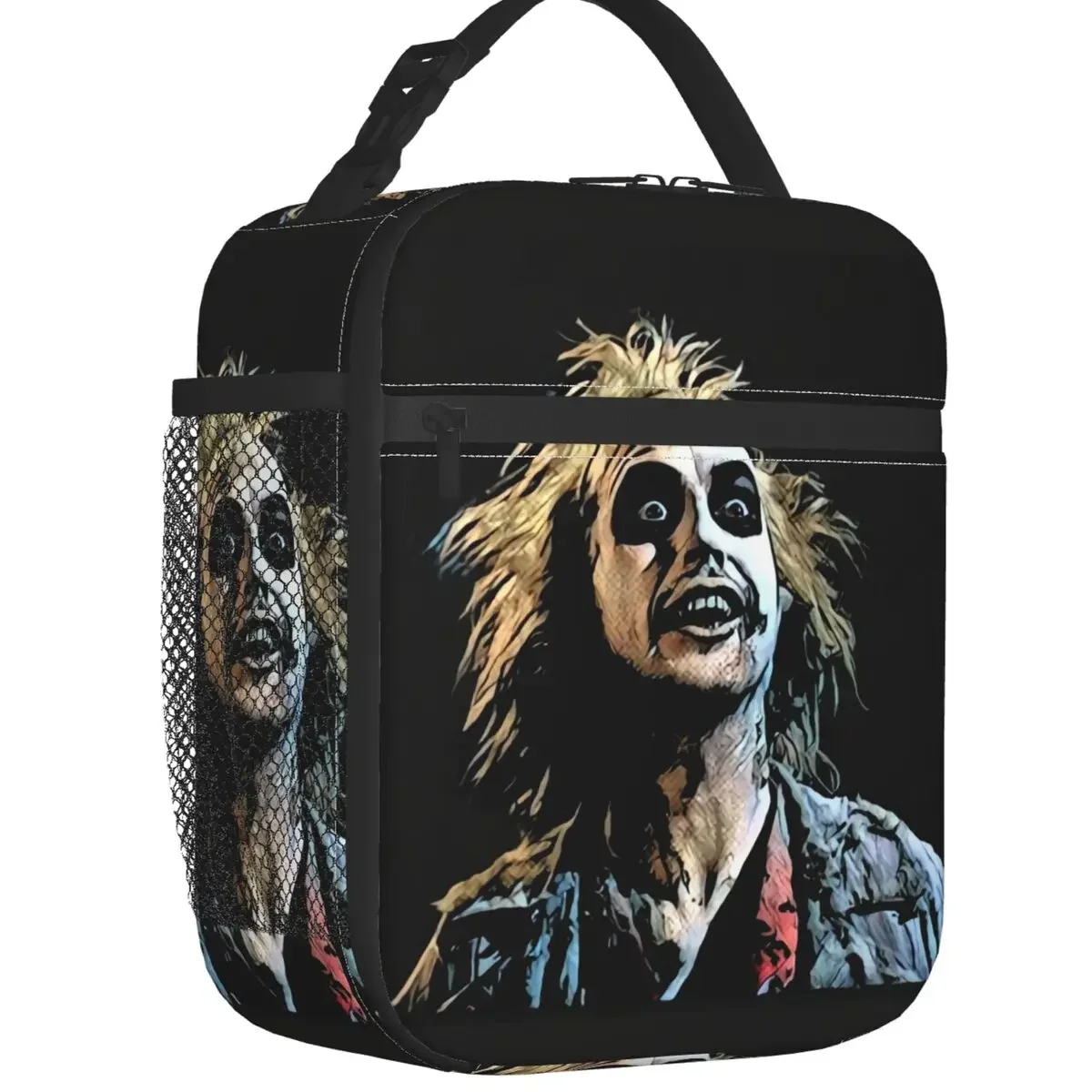 

Изолированный Ланч-бокс с призраками от Beetlejuice для женщин, перезаряжаемый термобокс с рисунком Тима Бёртона в готическом стиле для детей и школьников