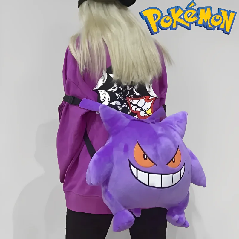 

Pokemon Backpack Plush Suffed Kawaii Gengar Backpack Charizard Backpack Bag Soft Schoolbag Cosplay Children's Day Birthday Gift