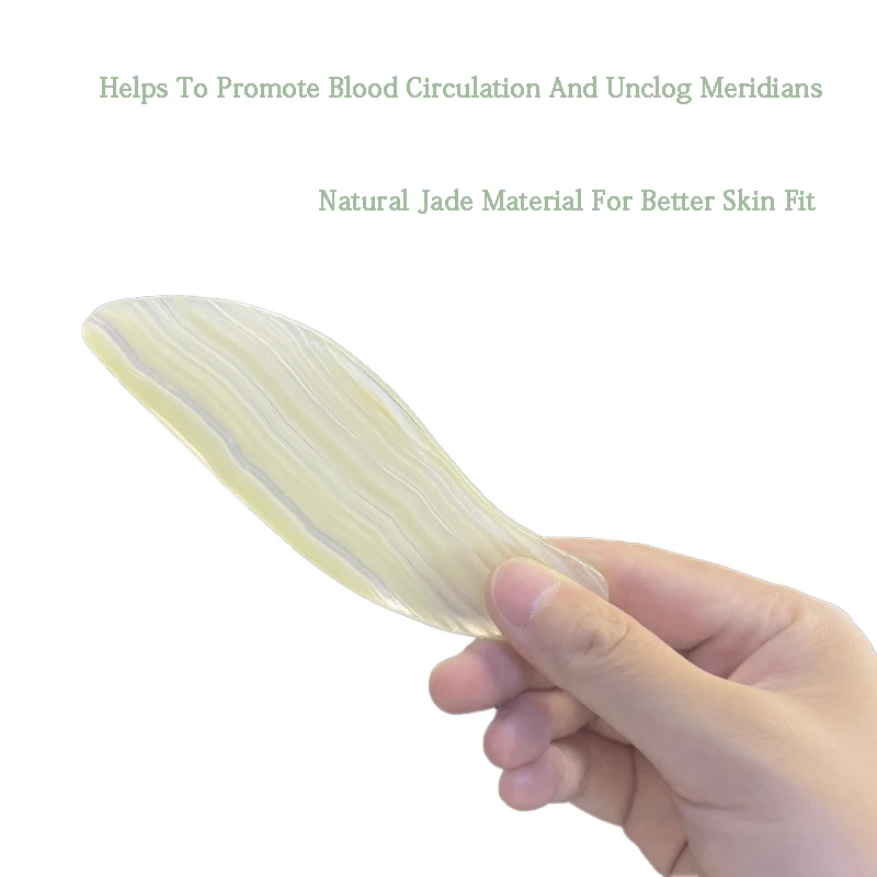 Массажер для лица с натуральным нефритом инструмент спа-терапии и акупунктуры