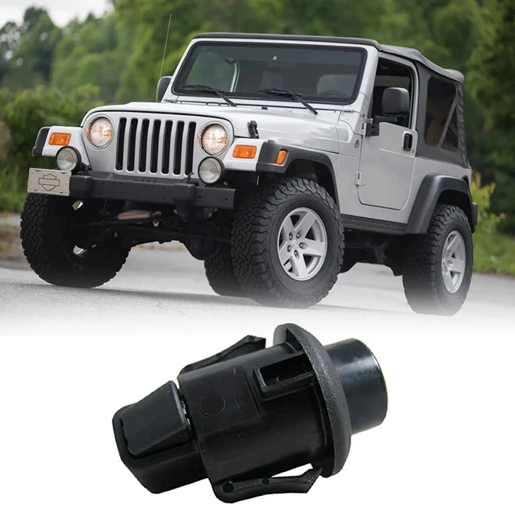 

Car Glove Box Armrest Clamp Center Console Armrest Cover Latch for Jeep Wrangler TJ 2001 - 2006 55315041AD