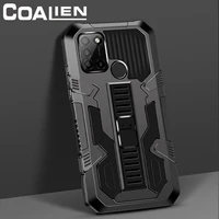 shockproof bracket phone case for oppo realme c31 c35 c21 c20 strong anti fall kickstand back cover for realme c12 c15 c17