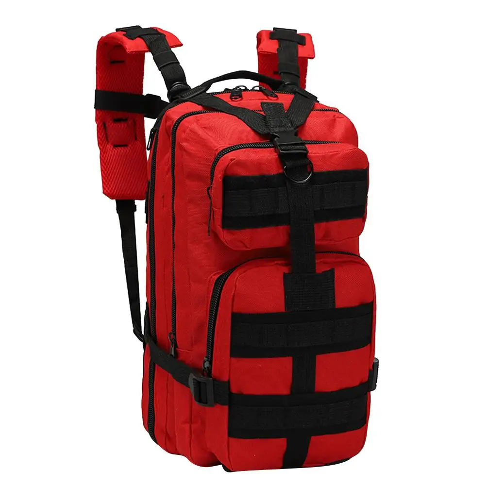 

Рюкзак для занятий спортом на открытом воздухе, 600D, из ткани Оксфорд, для пешего туризма, большие рюкзаки Molle объемом 25 л, сумка (красная)
