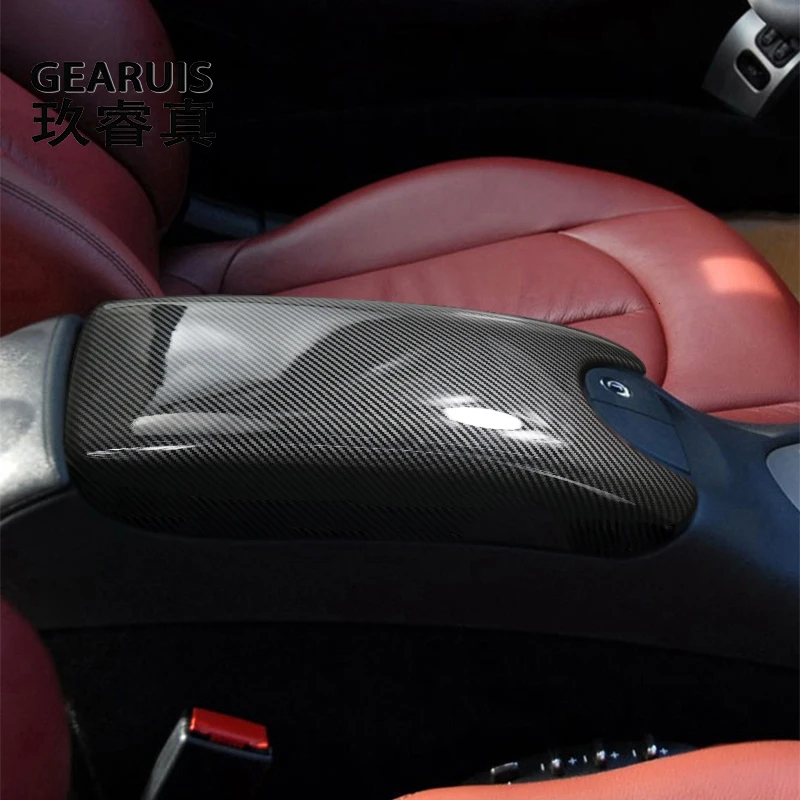 Центральная панель автомобиля подлокотник для уборки из углеродного волокна