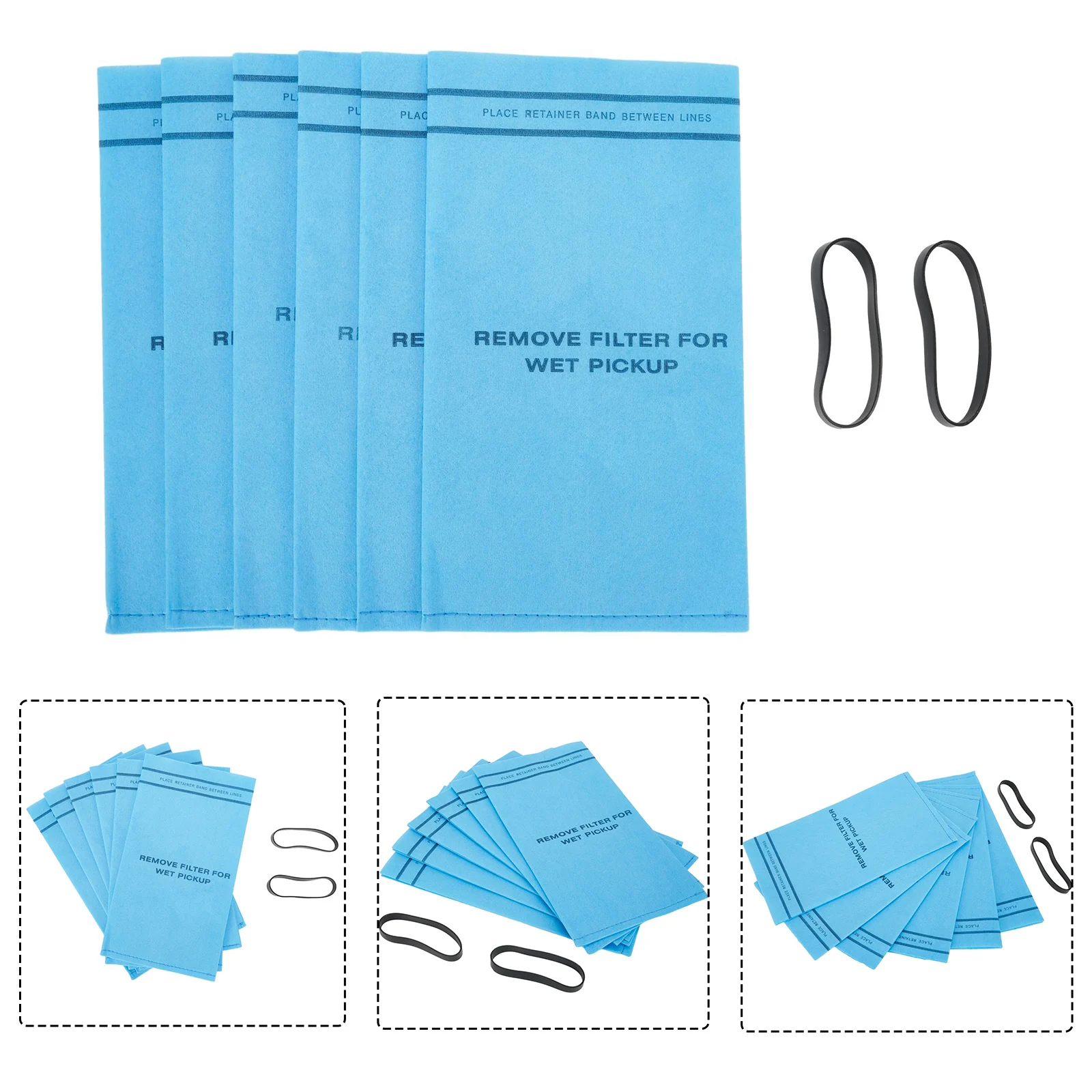 Влажныйсухой фильтр-мешок WS01025F2 для пылесоса MultiFit VF2000, подходит для 2,5 галлонов, сменный робот-уборочная машина, запасные части, аксессуары (art.: 3920c8a0cb276) - 3920c8a0cb276