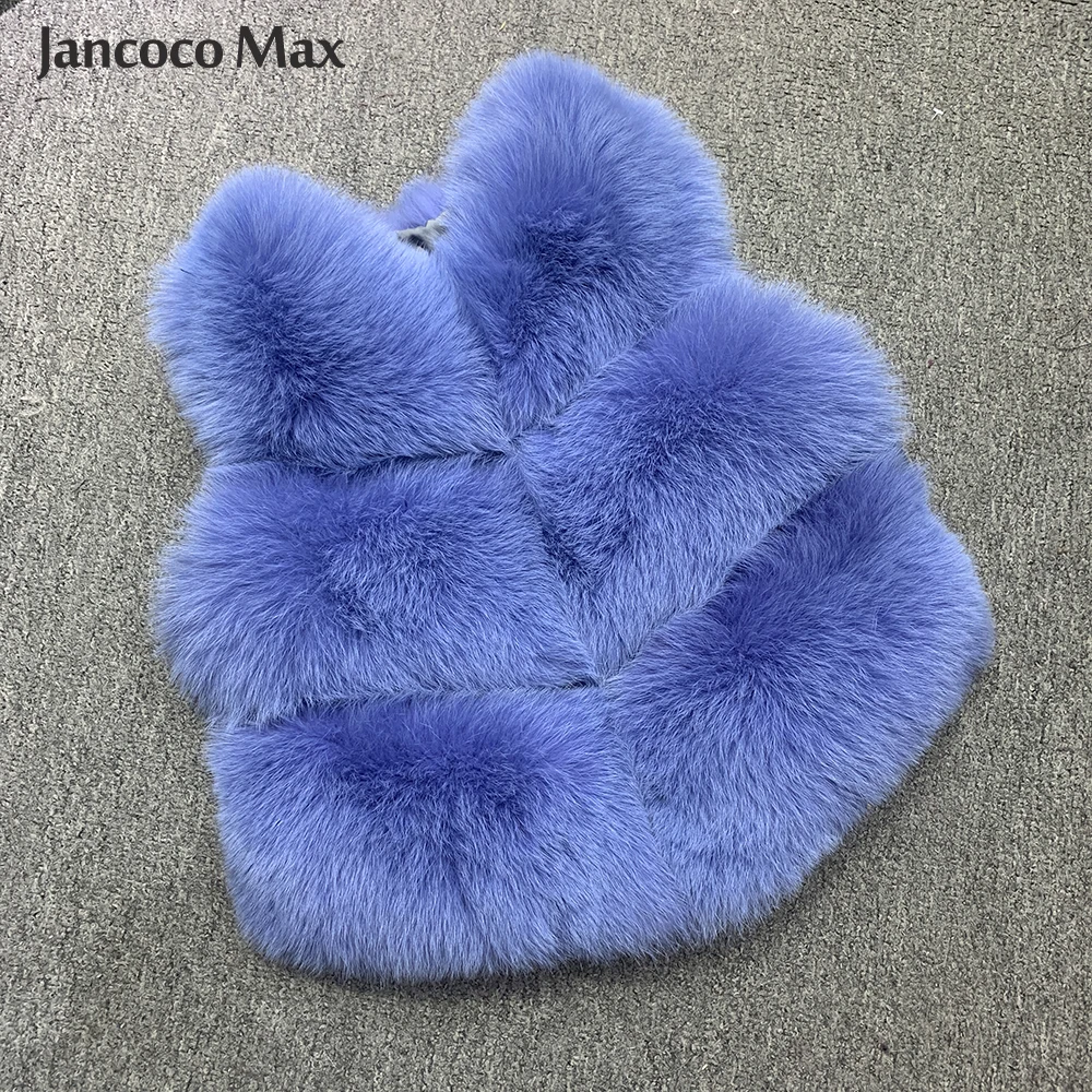 Women's Real Fox Fur Vest Winter Warm High Quality 3 Rows Waistcoat Sleeveless Coat Fashion Fur Gilet S7162