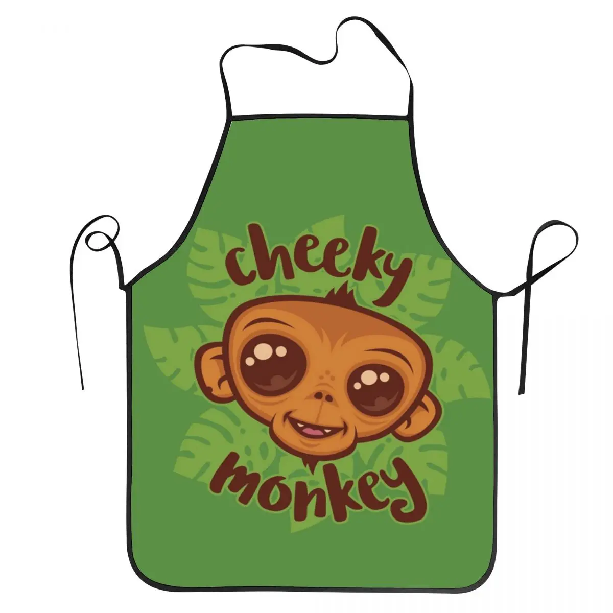 Фото Фартуки Cheeky Monkey с героями мультфильмов Simian, фартуки для шеф-повара, приготовления пищи, выпечки, нагрудник без рукавов, кухонный сарафан для уборки для женщин и мужчин, садоводства №1