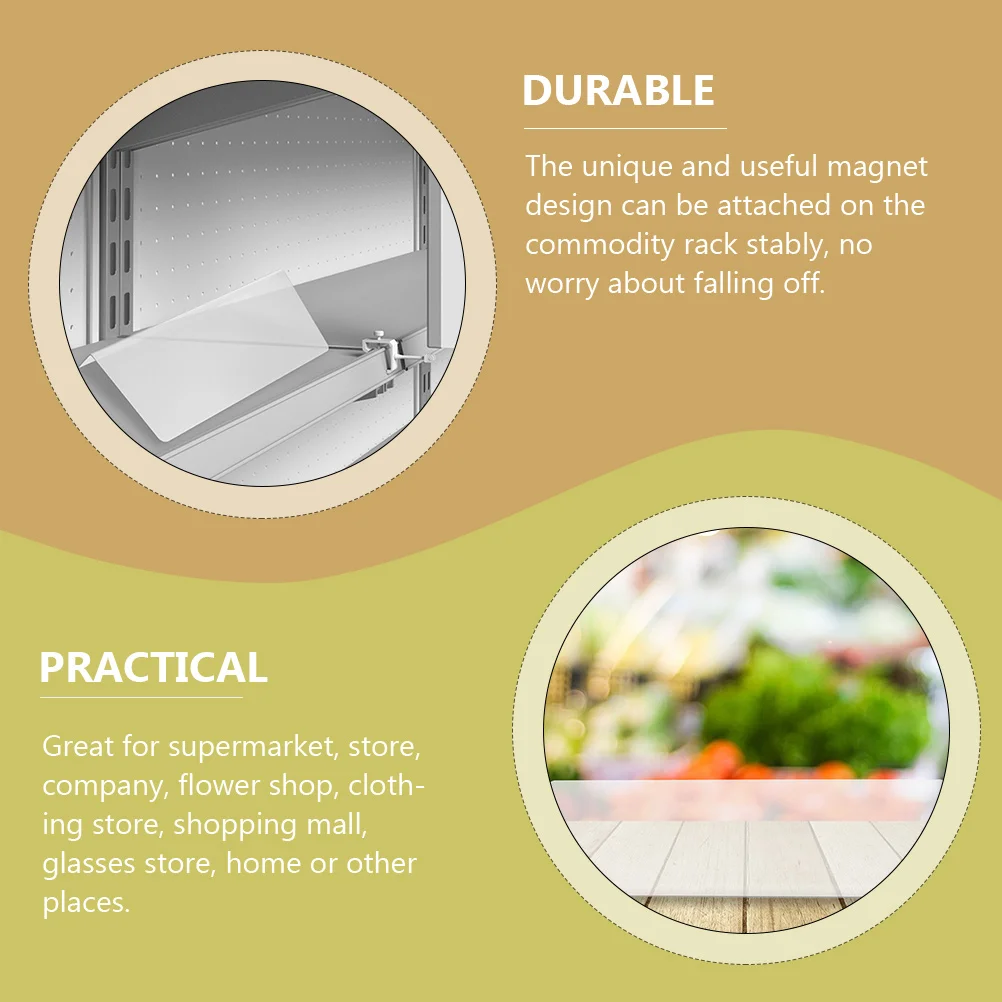 20 шт. перегородка для полки белая книжная полка прозрачная подставка витрины