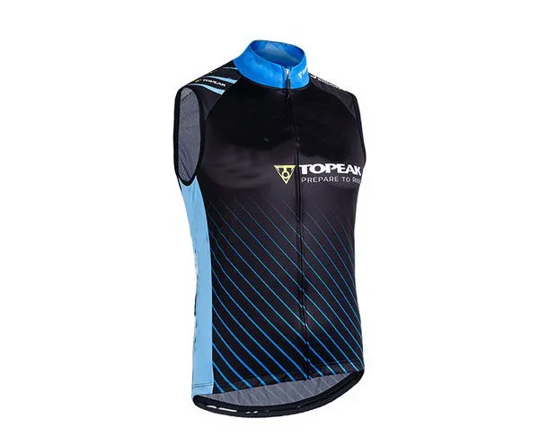 

Ветрозащитная командная куртка TOPEAK 2018 без рукавов для езды на велосипеде, жилет, одежда для езды на велосипеде, майка для езды на велосипеде