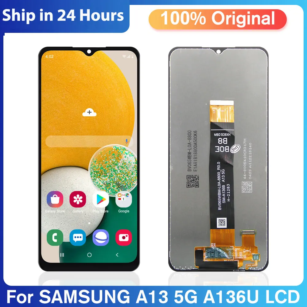 

6,5 "Оригинальный Для Samsung Galaxy A13 5G ЖК-дисплей сенсорный экран дигитайзер для Samsung A13 5G A136 A136B A136U SM-A136U1Display