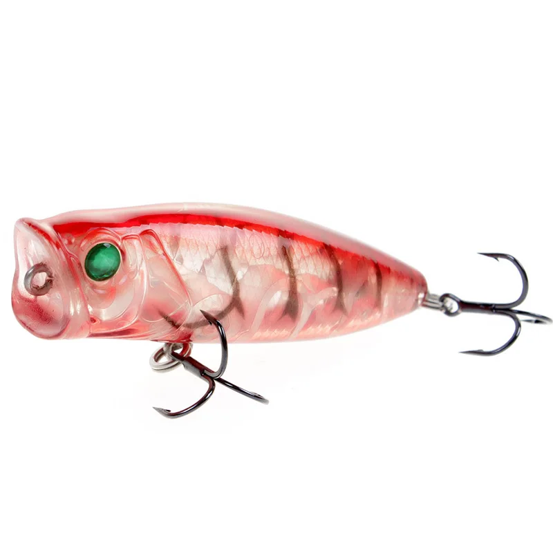 LUTAC Popper Высокое качество 55 мм 6 8 г цветов плавающая жесткая приманка 3D рыбий глаз