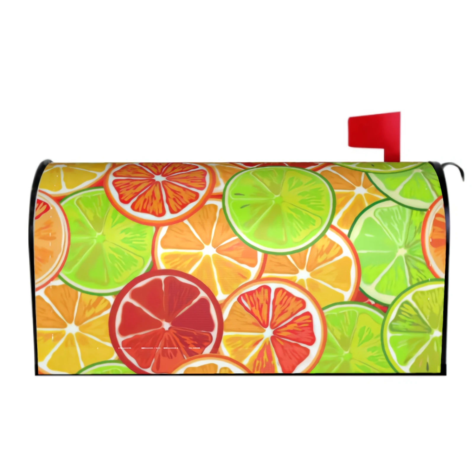 

Summer Lemon Slice Mailbox Covers Magnetic Watercolor Citric Fruit Farmhouse Decorative Mailboxes Wraps Post Letter Box Cover