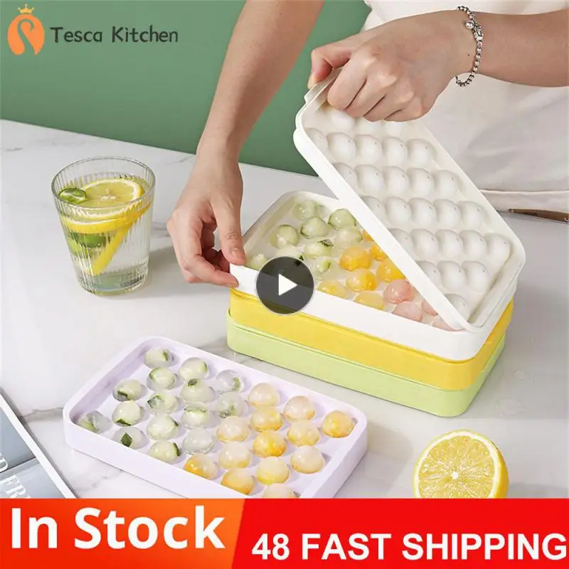 

1~10PCS Healthy Summer Safety Portable Cool Durable Simple Ice Tray Kitchen Comfortable Mold Fast Refrigerator Household