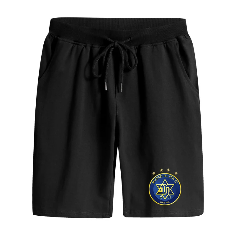 

Maccabi Tel Aviv F.C. Men Sport Shorts Quickdry Shorts Male Summer Daily Casual Sports Shorts Fitness Jogger Bermuda Shorts