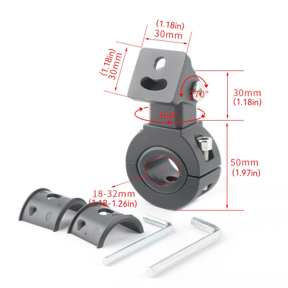 Мотоциклетные светодиодные зажимы для фар кронштейны зажим трубки комплект