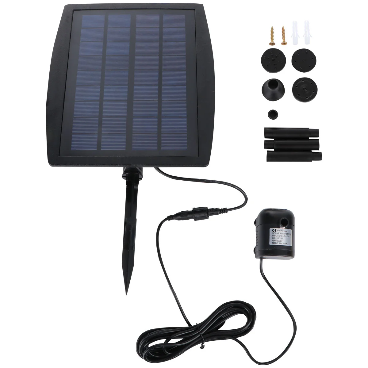 

2.5 W Solar Water Pump Outdoor Watering Submersible Water Fountain for Pond Pool Aquarium Fountains Spout Garden Patio Maximum