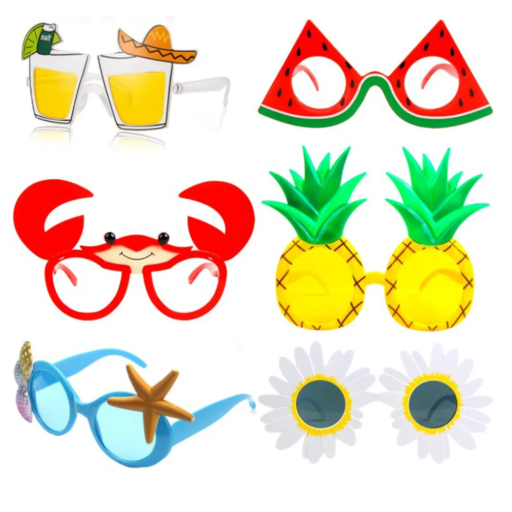 

Hawaii Party Glasses Sunglasses Watermelon Crab Wine Cup Shape Glasses Beach Theme Birthday Party Glasses