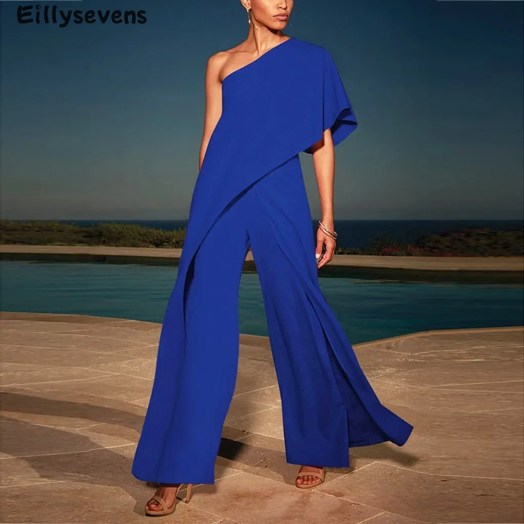 Женские Элегантные Комбинезоны однотонный комбинезон с открытыми плечами