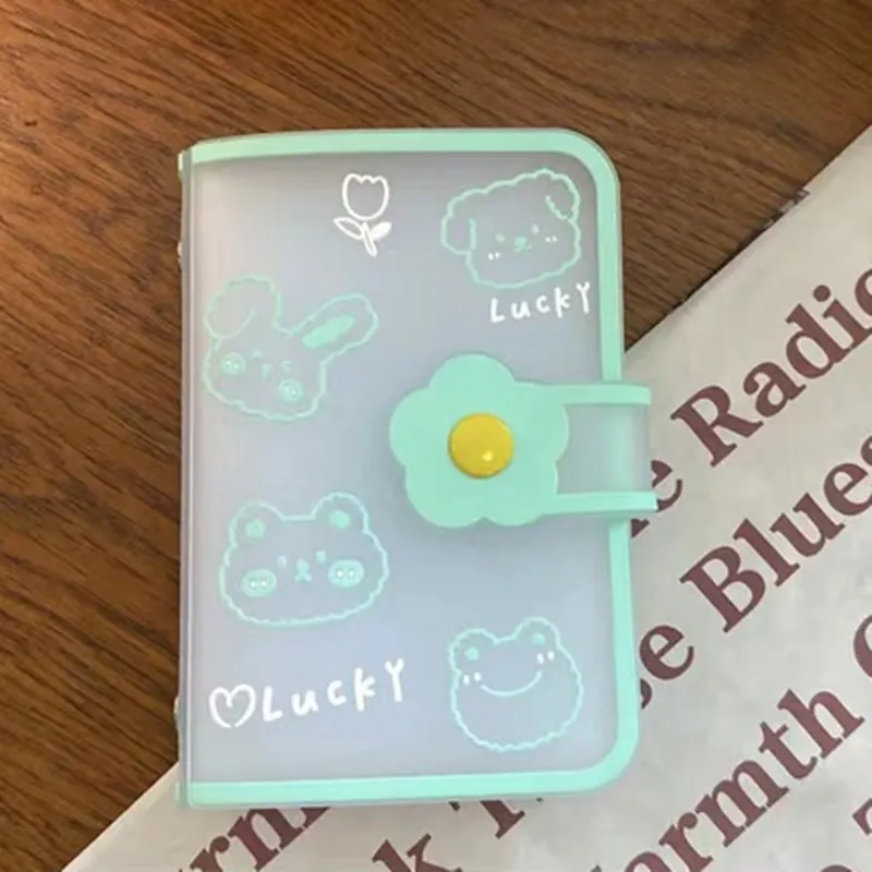 

20 Bits Cute Cartoon Animal Card Holder Lucky Female Anti-degaussing Credit ID Card Case Hasp Casual Card Pocket for Girls
