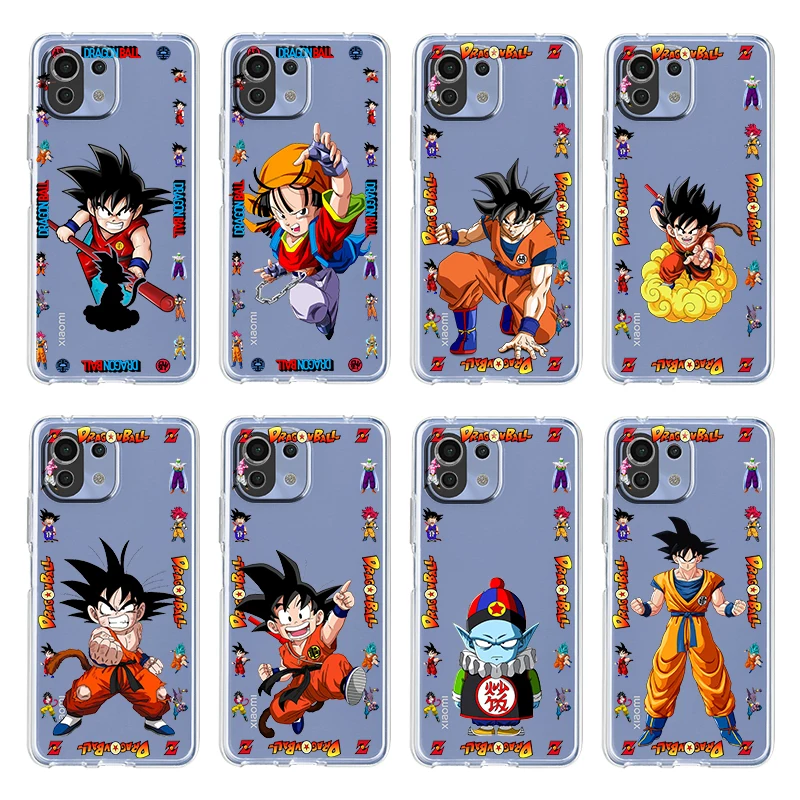 

Cartoon Dragon Ball Kid For Xiaomi Mi 12 12X 11Ultra 11i 11T 10 10T 9 9T Pro Lite 4G 5G Soft Transparent Phone Case Coque Capa