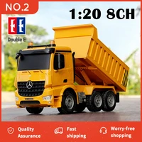 double e e525 003 rc truck car 120 2 4g remote control dump dumper transporter engineering eletric vehicle toys for boys
