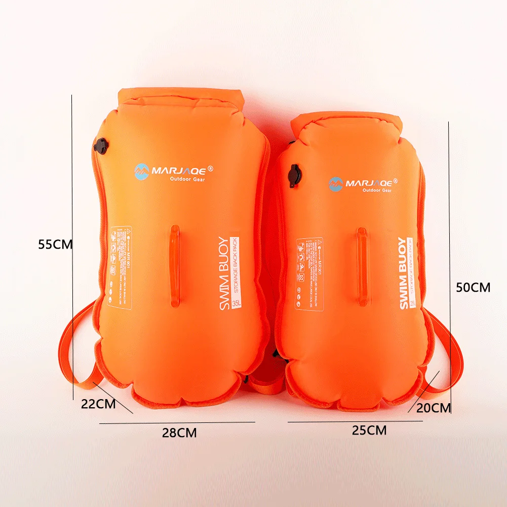 

28/35L Водонепроницаемая двойная сумка, наружные водонепроницаемые сумки для плавания, облегченное открытое оборудование для плавания