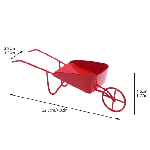 Миниатюрный металлический прицеп для сада