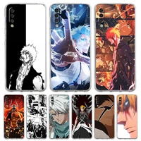 bleach anime phone case for samsung galaxy a50 a70 a20 a30 a40 a20e a10 a10s a20s a02s a12 a22 a32 a52s a72 5g soft clear cover