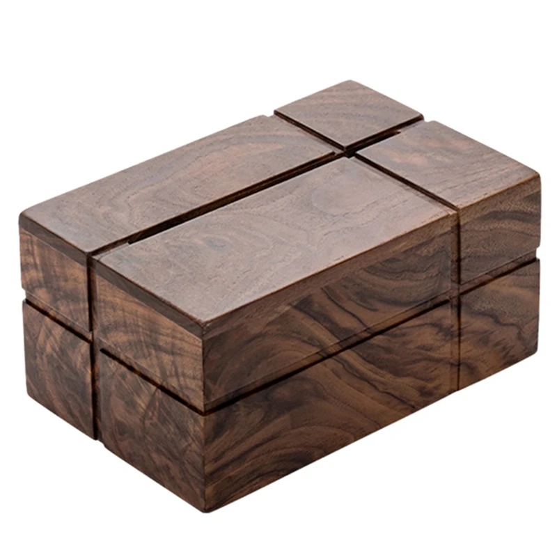 

Nordic Creative Black Walnut Paper Box,Solid Wood Tissue Box,Japanese Living Room Wooden Multifunctional Storage Box 1