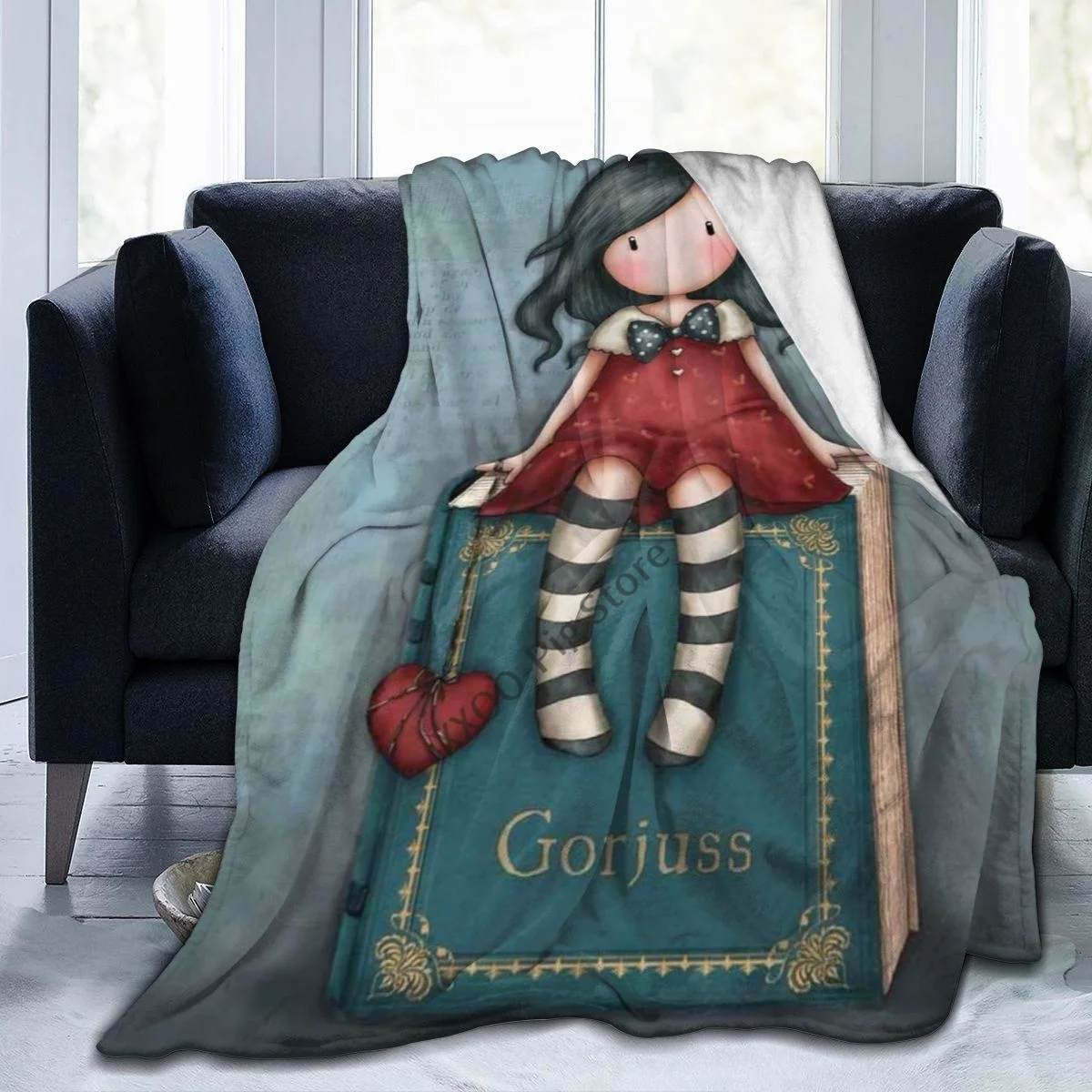 

Coque Art Cartoon Santoro Gorjuss Throw Blanket Fuzzy Warm Throws for Winter Bedding 3D Printing Soft Micro Fleece Blanket GUN-1