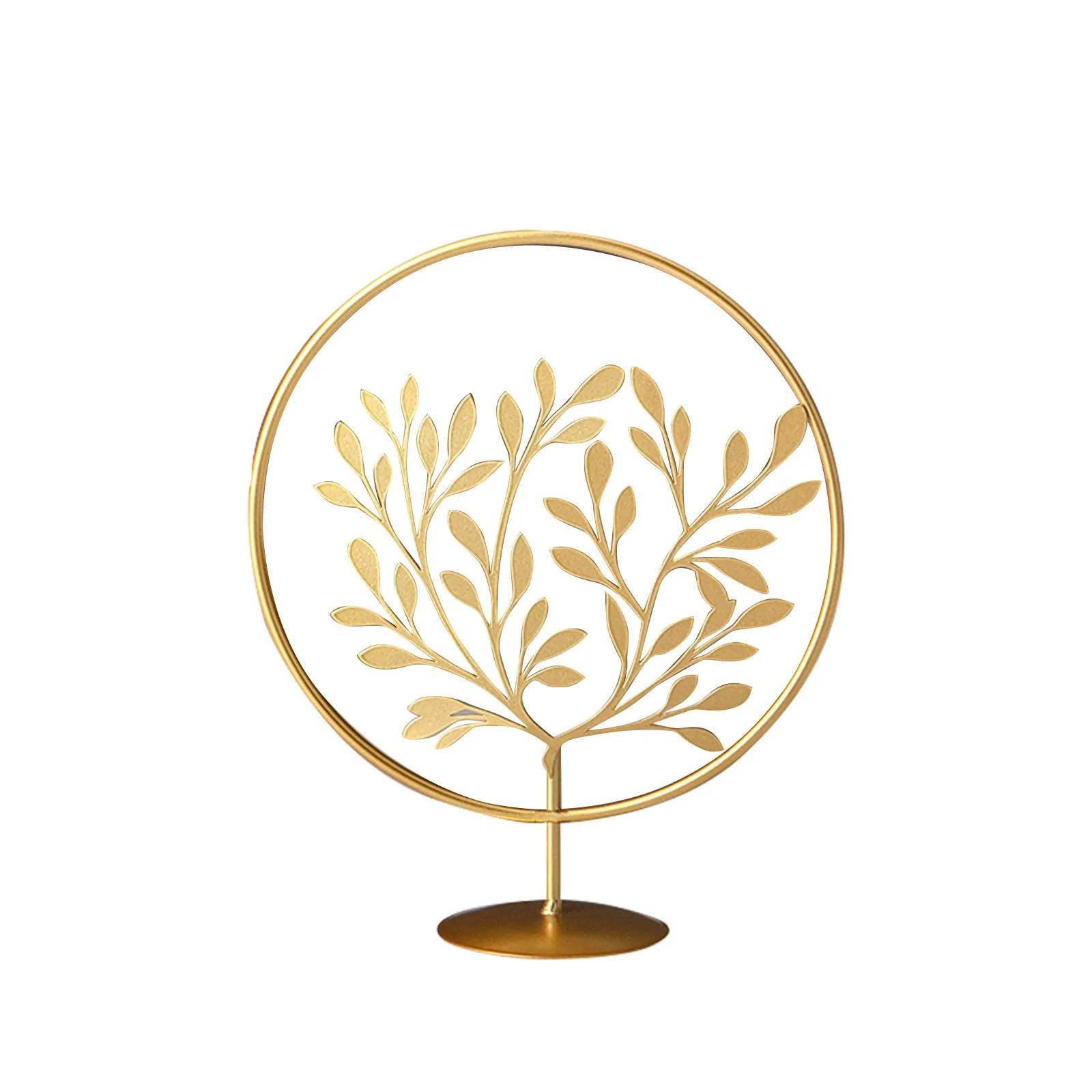 

Iron Leaf Ornaments Unique Elegant Golden Antique Living Room Leaves Ornament For Home Decoration Gifts For Simplify Life Party