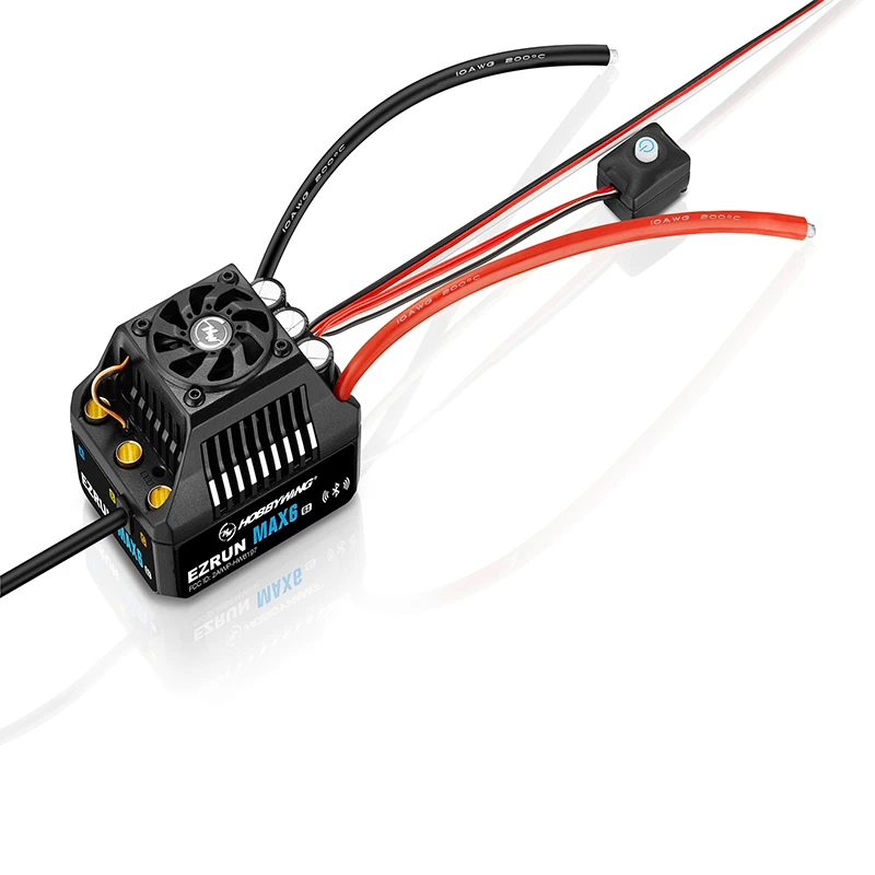 Фото Комплект HOBBYWING EZRUN MAX6 G2 ESC: водонепроницаемый бесщеточный регулятор скорости 3-8S Lipo и моторы 4990SD 1650KV / 5690SD-1250KV G2 для радиоуправляемых машин масштаба 1/6, 1/7, 1/8 №4
