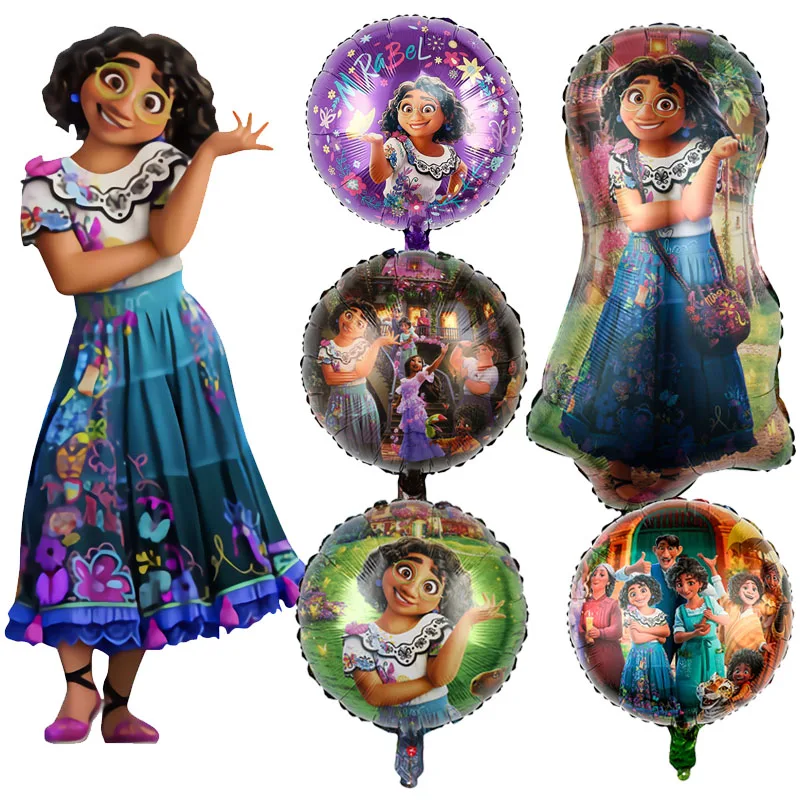 

Disney Encanto Mirabel Birthday Foil Balloon Party Supplies Round Latex Balloon Encanto Balloon Kids Birthday Party Decoration