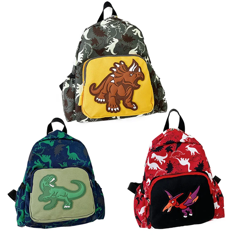 

3 Colors Cartoon Dinosaur Kids Backpack Cute Schoolbag for Boys Girls Preschool Gifts