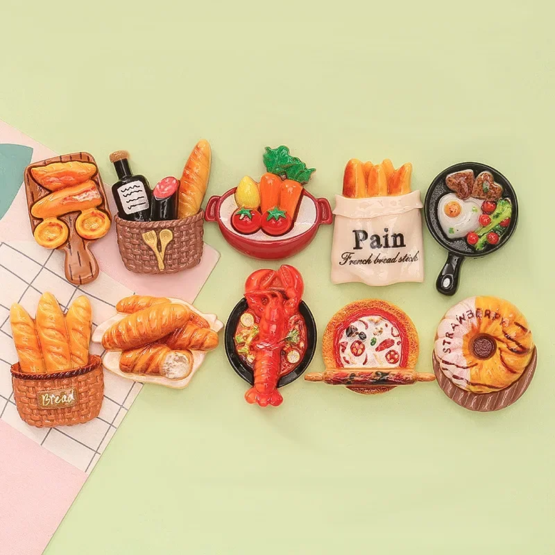 10 шт. имитация еды игрушка горячий горшок хлеб омар пицца сделай сам кремовый