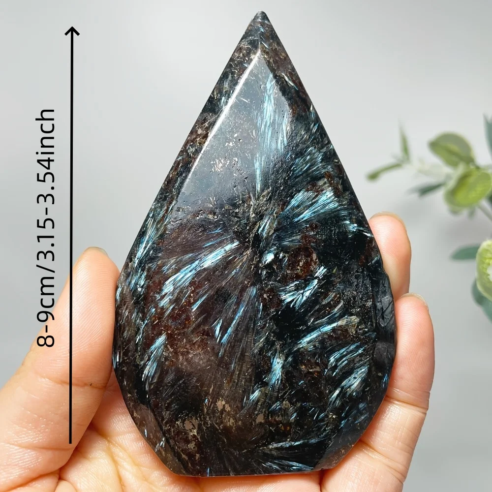 

Большой синий астрофиллитовый камень-талисман