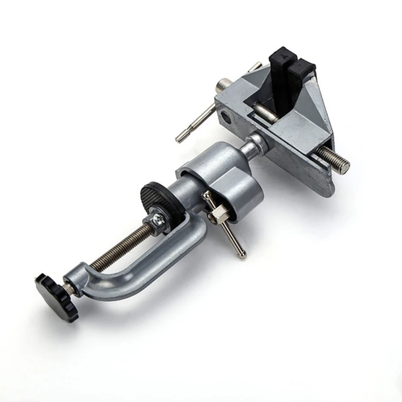 

2 In 1 Table Vise Bench Clamp 360 Clamp Table Grinder Holder Drill Dremel For Rotary Tool Craft Model Tools Metal Working Tools