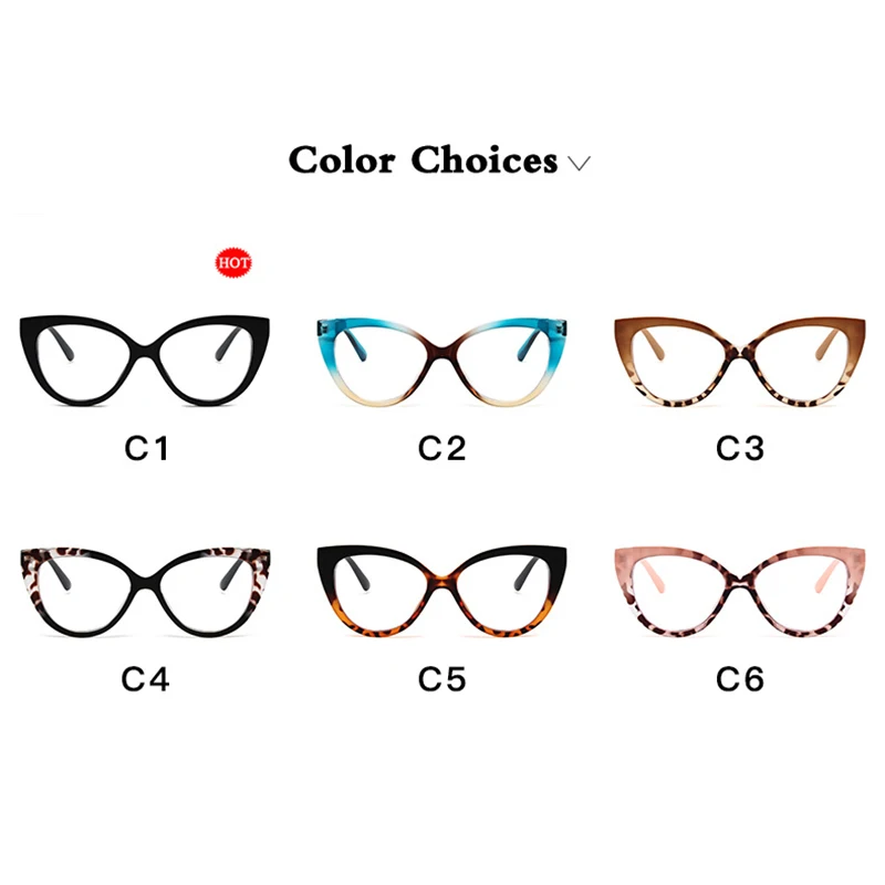 Очки кошачий глаз с защитой от синего света новинка 2022 женские трендовые