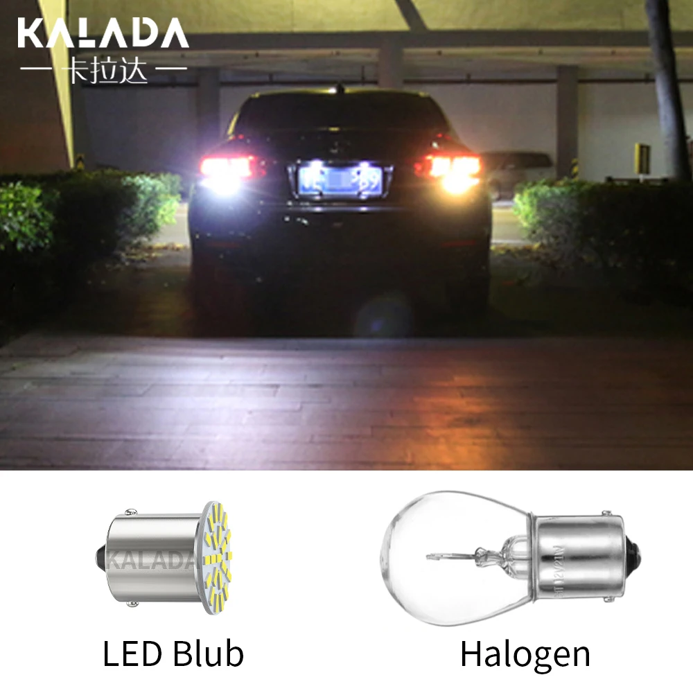 10 шт. 1156 BA15S 1157 BAY15D светодиодные лампы 22SMD 3014 Canbus автомобильный фонарь грузовика