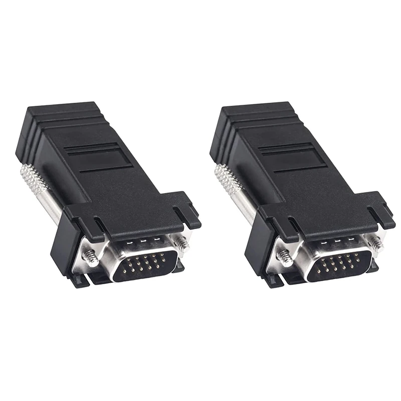Переходник VGA Over Ethernet Cat5e/6 кабель к Rj45 адаптер 1080P HD 15 контактов Женский Сетевой