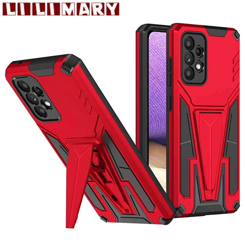 

Shockproof Phone Case For Samsung A82 A73 A72 A71 A53 A52 A51 A50S A50 Car Holder Protective Cover For Galaxy A33 A32 A30S A30