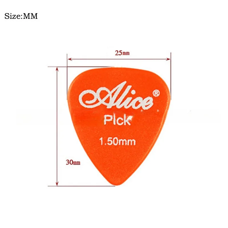 Фото 600 шт., медиаторы для акустической электрогитары Alice AP600PQ, матовые противоскользящие медиаторы из АБС-пластика, разные цвета и толщины, оптовая продажа №2